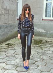 faux leather pants