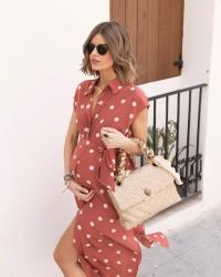 PREGNANT STYLE: DOTS DRESS