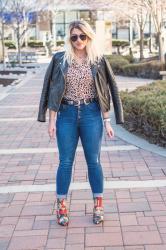 Leopard Shirt + Loud Booties.