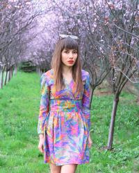 psychedelic vintage dress