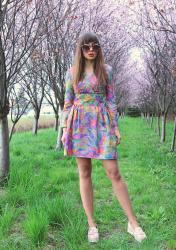 psychedelic vintage dress