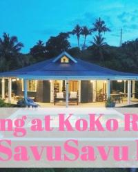 Staying at KoKo Resort in SavuSavu Fiji
