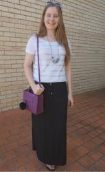 What I Wore To Donate My Hair! Foil Tees and Maxi Skirts