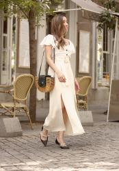 White Linen Skirt