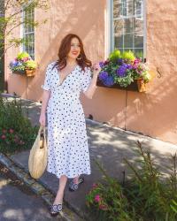 The Most Romantic Black and White Polka Dot Dress You'll Wear This Season & It's Under $30