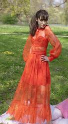 This Orange Dress is the spring dress you were looking for. Plus you can wear it for Picnic