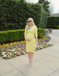 Maternity Style: Yellow Dress