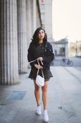 Flower Dress and Denim Jacket