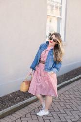 Spring Dress and Sneakers