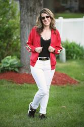 Thursday Fashion Files Link Up #210 – Red Hot Jacket