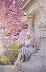 Fancy in Flowers || Heart My Closet Gray Lace Dress