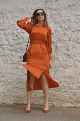 Vintage Orange Dress