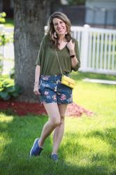 Thursday Fashion Files Link Up #211 – Extra Cute Shorts w/ Slide On Sneaks