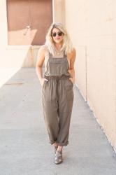 Olive Green Overalls with Kindred Shops + Everyday Runway.