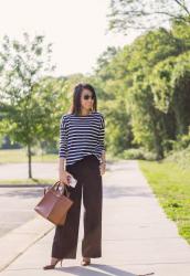 A Classic in Stripes & Wide Leg Pants