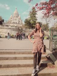 Sacré Coeur et robe à fleurs