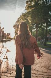 Fringe jacket and denim jumpsuit