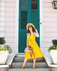The Cutest $30 Yellow A-Line Dress With Pockets That You're Going To Wear All Season Long