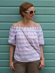 Lilac, White and Soft Khaki | Basics | Spring Outfit 