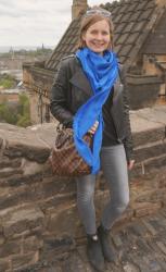Weekday Wear Link Up! Same Outfit, Different Shoes: Edinburgh Castle Outfit