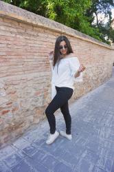 Look de Primavera en blanco y negro