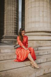 La Robe en Satin – Elodie in Paris