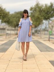 Vestido Hombros al aire crochet