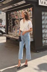 Vintage Mom Jeans and a Tied-Up Blouse
