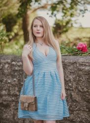 A Beautiful Pastel Blue Summer Dress