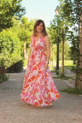 Défi look #21 - Comment porter une robe longue imprimée