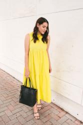 Summer Remix: Yellow Maxi Dress