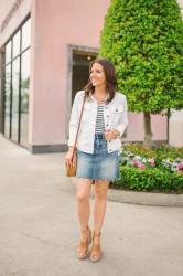 How to Style a Denim Skirt