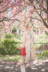 Summer layering : pleated trench coat