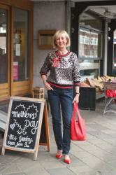 Sequins, a red raincoat and Shopping Saturday