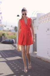 Red Playsuit