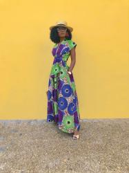 Ankara Print Mid Dress