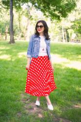 Pleats, dots and cherries 