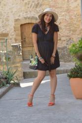 Look chic de grossesse : ma combishort noire Vertbaudet