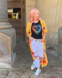 Floral Kimono & Pride Tee: Love, Diversity & Basic Human Rights