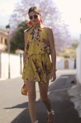 Flowered Playsuit