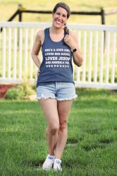 Thursday Fashion Files Link Up #218 – 4th of July Racerback Tank Styled