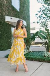 Yellow Floral Dress