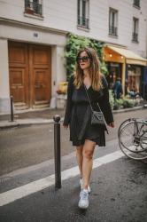 Little Black Dress & Dad Shoes – Elodie in Paris