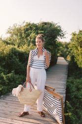 Summer Stripes At The Beach