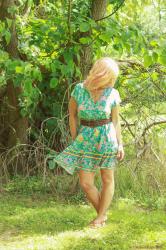 Boho Print Mini Dress & Braided Belt: Roundup Of Randomness