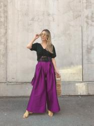 PURPLE PALAZZO PANTS