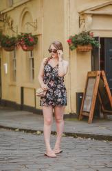 The Palm Print Playsuit Outfit