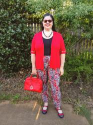 Styling Red Paisley Pants