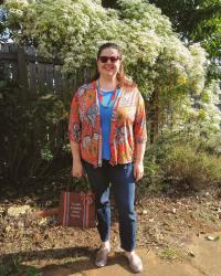 Styling an Orange Paisley Kimono