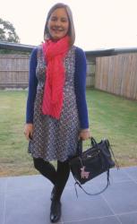 WeekdayWear Linkup: Printed Wrap Dresses And Colourful Scarves